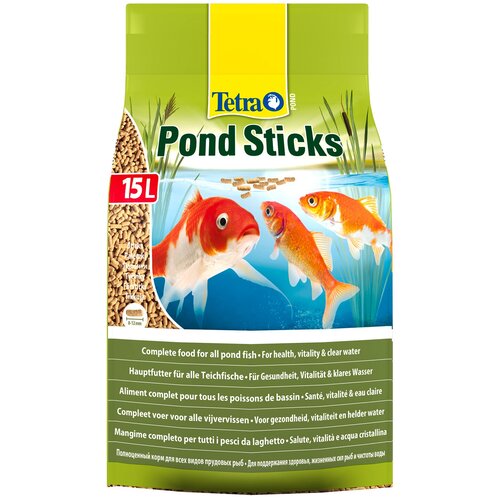 Tetra Pond Sticks корм для прудовых рыб в палочках 15 л фотография