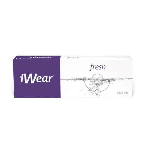 Контактные линзы iWear Fresh, 30 шт., R 8,7, D -1,25 фотография