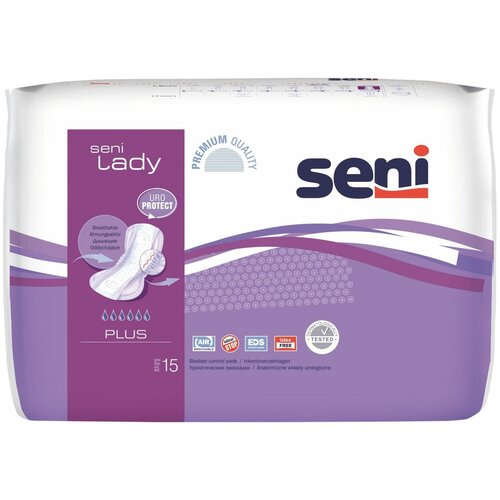 Урологические прокладки для женщин Seni Lady Plus, 6кап, 15 шт фотография