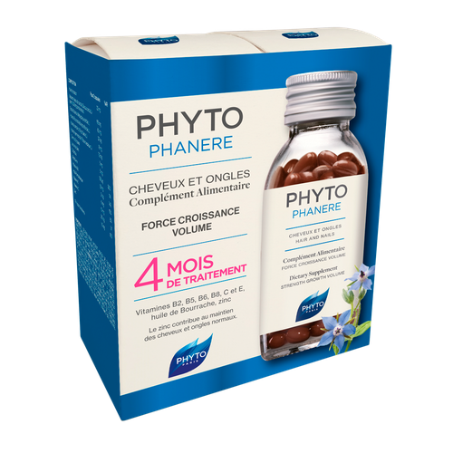 Phyto Phytophanere Средство для укрепления волос и ногтей капсулы массой 357 мг 2 х 120 шт фотография