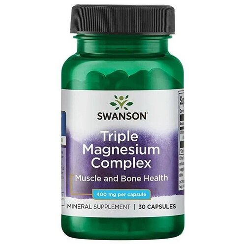 Triple Magnesium Complex, 400 мг, 100 г, 30 шт. фотография