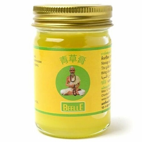 Бальзам тайский желтый Beelle Mho Shee Woke Yellow Balm 50g / Бальзам для мышц и суставов фотография