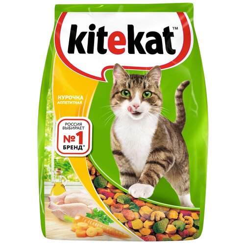 Сухой корм для кошек Kitekat с курицей 2 шт. х 800 г фотография