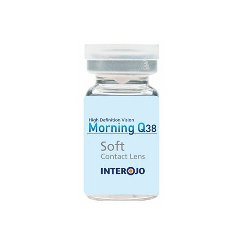 Контактные линзы Interojo Morning Q38 vial, 1 шт., R 8,6, D -2,5, прозрачный фотография