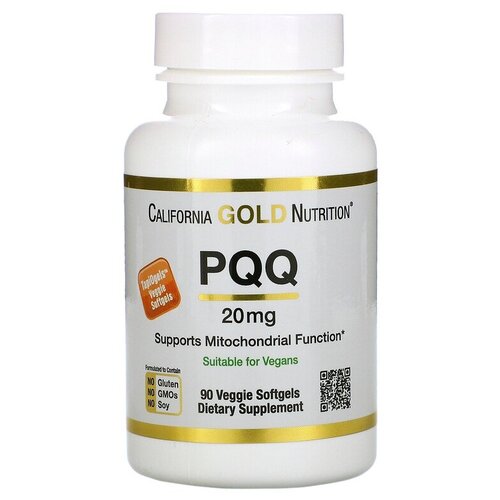 Капсулы California Gold Nutrition PQQ, 70 г, 20 мг, 90 шт. фотография