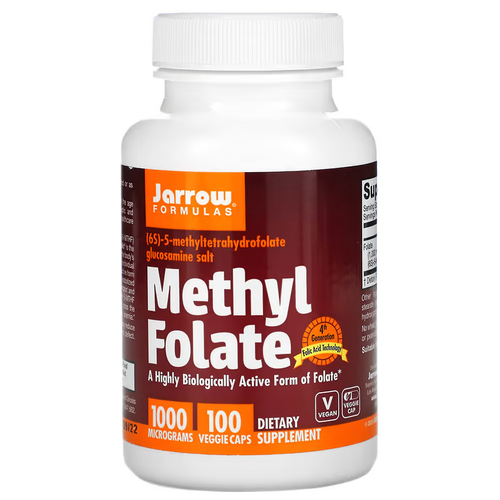 Капсулы Jarrow Formulas Methyl Folate, 70 г, 1000 мкг, 100 шт. фотография