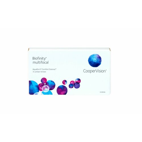 Контактные линзы CooperVision Biofinity Multifocal, 3 шт., R 8,6, D +0,5, ADD: +2.00 D, прозрачный, 1 уп. фотография