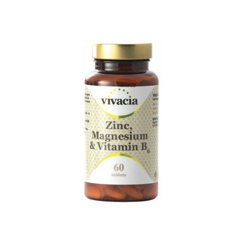 Для иммунитета и выносливости Цинк, Магний, Витамин B6 Vivacia вивация таб zinc, magnesium & vitamin b6 60 шт фотография