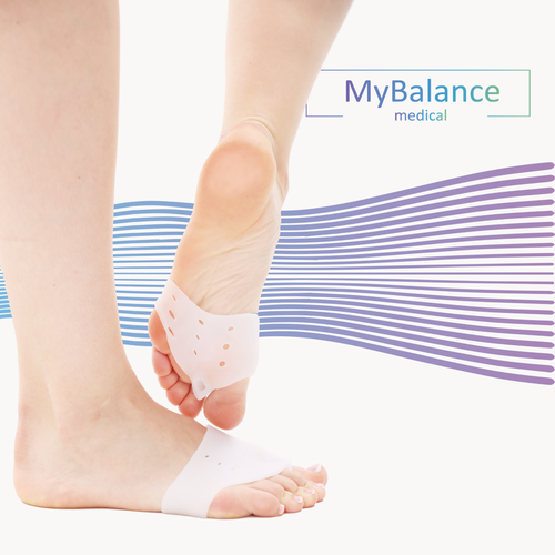 Корректор большого пальца стопы MyBalance, с межпальцевой перегородкой и защитой косточки, белый, силиконовый, 2 шт фотография