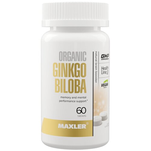 Maxler Organic Ginkgo Biloba таб., 100 мл, 60 шт. фотография