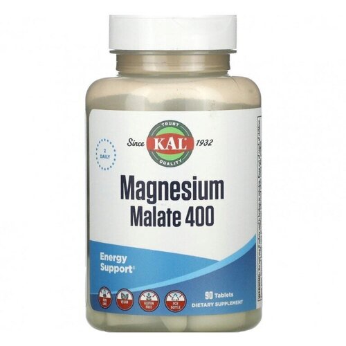 KAL Magnesium Malate (Малат магния) 400 мг 90 таблеток (KAL) фотография