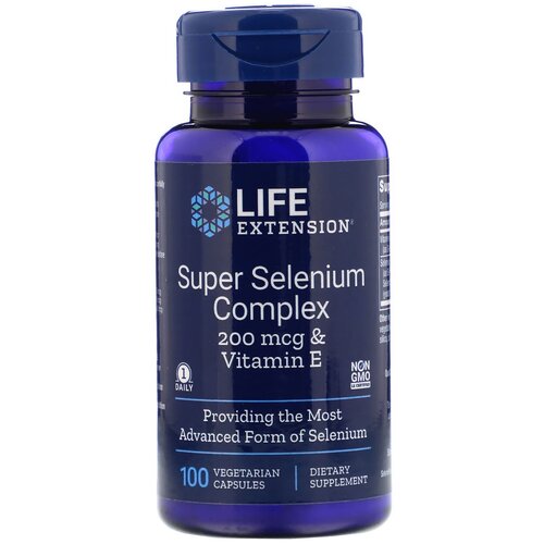 Капсулы Life Extension Super Selenium Complex & Vitamin E, 150 г, 100 шт. фотография