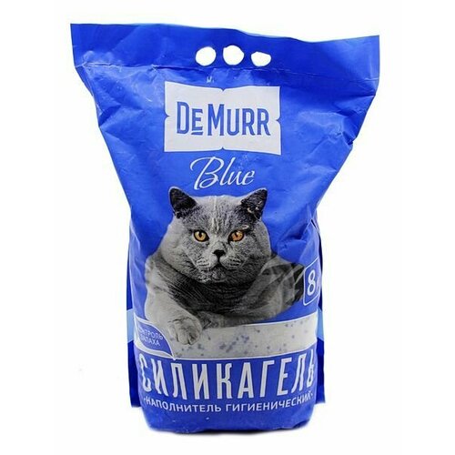 Силикагелевый наполнитель для кошек DeMurr Blue 8л фотография