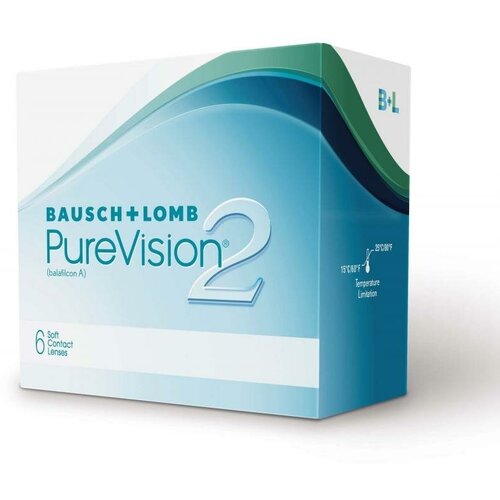 Контактные линзы Bausch & Lomb PureVision 2 HD., 6 шт., R 8,6, D -0,5 фотография