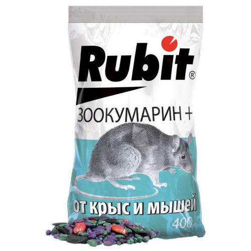 Средство Rubit Зоокумарин+ зерно 400 г, пакет, 0.4 кг фотография