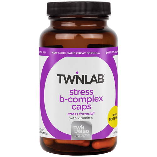 Twinlab Stress B-Complex капс., 140 г, 100 шт. фотография