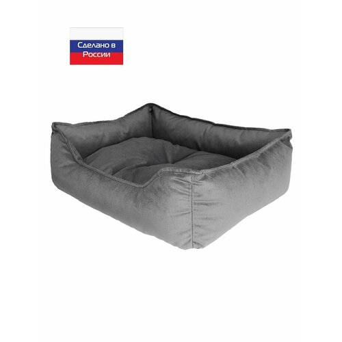 Лежанка для собак и кошек Pets Comfort (60x50см), цвет: темно-серый фотография