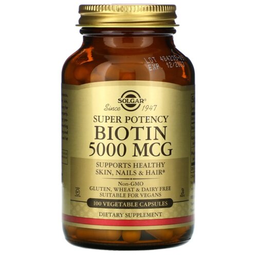 Solgar Biotin 5000 mcg 100 Vcaps фотография