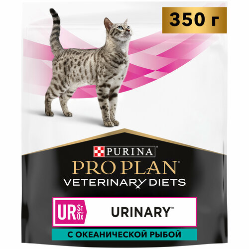 Сухой корм для кошек Pro Plan Veterinary Diets UR при болезнях мочевыводящих путей с рыбой 350 г фотография