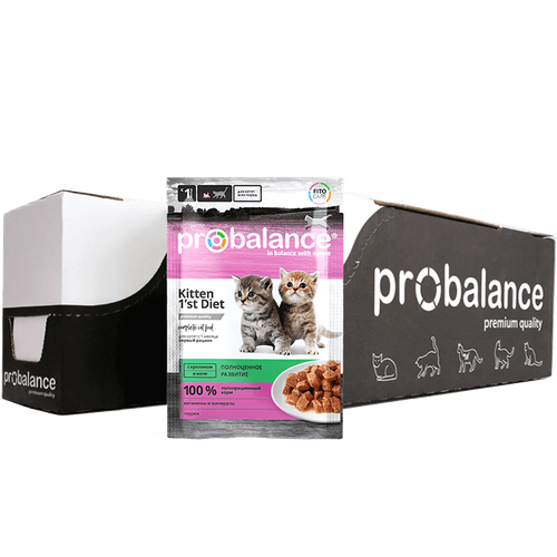 Корм влажный ProBalance 1'St Diet кролик для котят (28шт x 85 г) фотография