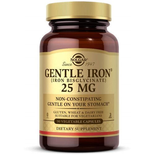 Gentle Iron (Iron Bisglycinate) капс., 25 мг, 15 г, 90 шт. фотография