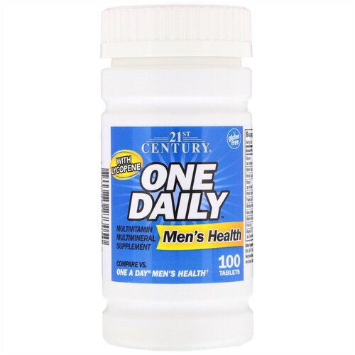 Таблетки 21st Century One Daily Men's Health, 180 г, 100 шт. фотография