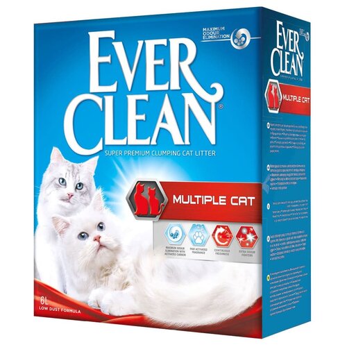 Комкующийся наполнитель Ever Clean Multiple Cat, 6л, 1 шт. фотография