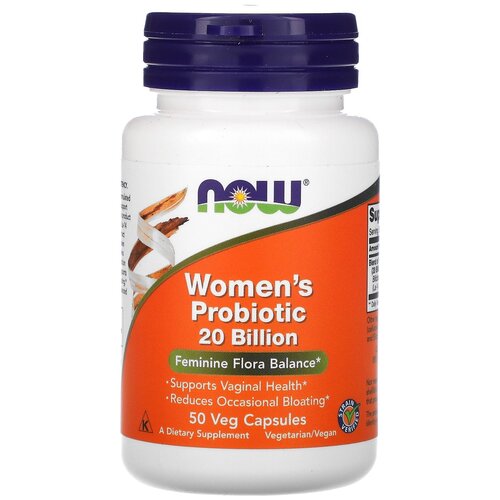 Капсулы NOW Women's Probiotic 20 Billion, 50 г, 50 шт. фотография