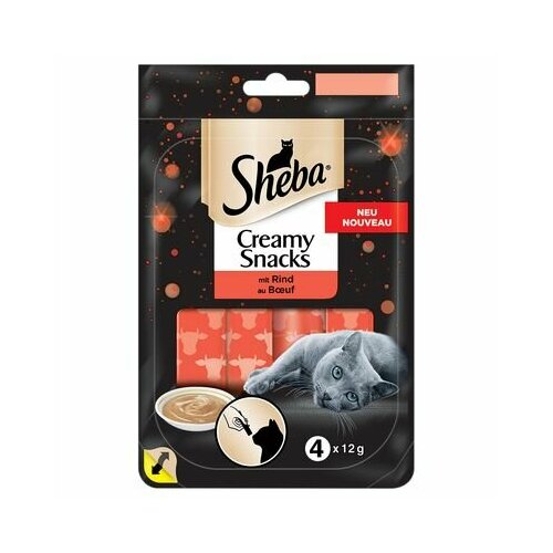 фотография Крем-суп для котов Sheba Creamy snacks. Лакомство с говядиной. 48г., купить за 900 р