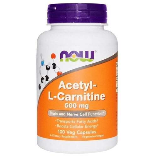 Acetyl-L Carnitine капс., 500 мг, 200 мл, 100 г, 100 шт. фотография