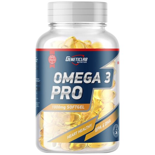 Geneticlab Nutrition Omega 3 Pro 1000 mg (90 капс.), 140 г, 90 шт. фотография