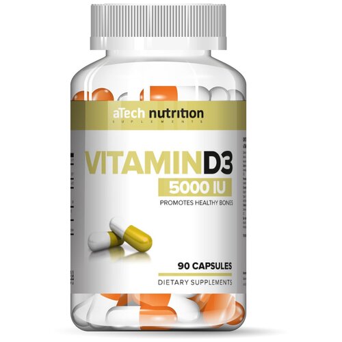 Vitamin D3 капс., 5000 МЕ, 90 шт. фотография