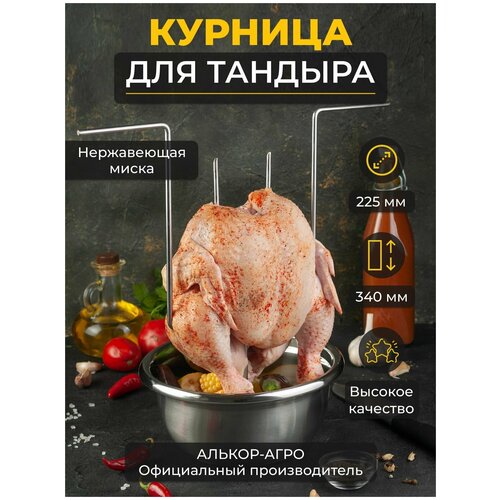 Курница для тандыра, курник для тандыра с миской D22.5 (Скиф, Аладин mini, Атаман, Александр и др.) фотография