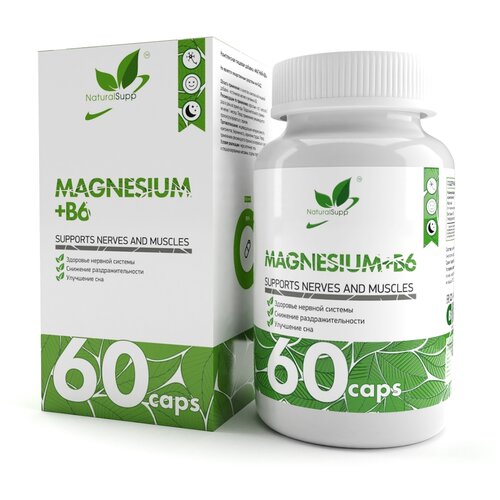 Magnesium + B6, капс., 100 г, 60 шт. фотография