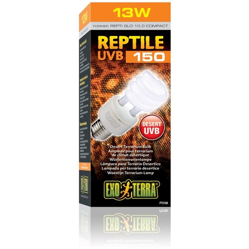 Лампа лампа галогенная Exo Terra Reptile UVB150 (Repti Glo 10.0 Compact) (PT2188) фотография