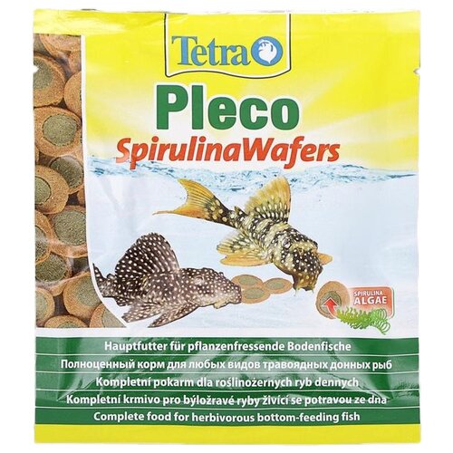 Сухой корм  для  рыб Tetra Pleco Spirulina Wafers, 15 г фотография