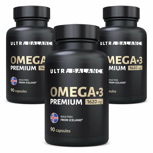 Омега 3 рыбий жир UltraBalance Omega-3 витамины для женщин и мужчин капсулы 1620 мг 270шт фотография