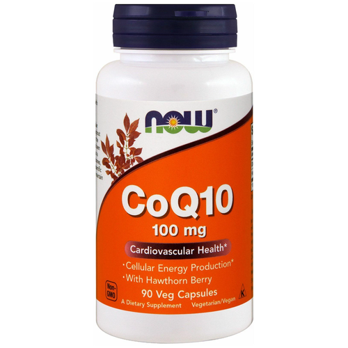 Коэнзим Q10 Now Foods с боярышником (CoQ10), 100 мг, 90 капсул фотография