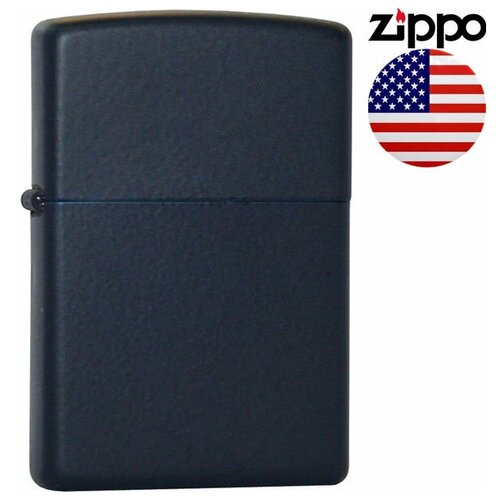 фотография Оригинальная бензиновая зажигалка ZIPPO Classic 239 с покрытием Navy Matte, купить за 4711 р