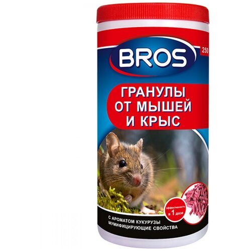 BROS Гранулы от мышей и крыс Bros, 250 гр фотография