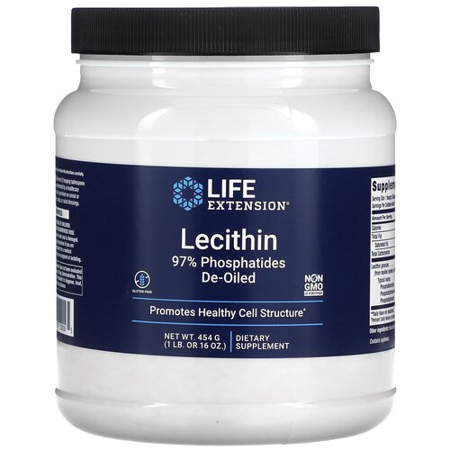 Порошок Life Extension Lecithin, 454 г, 454 мл фотография