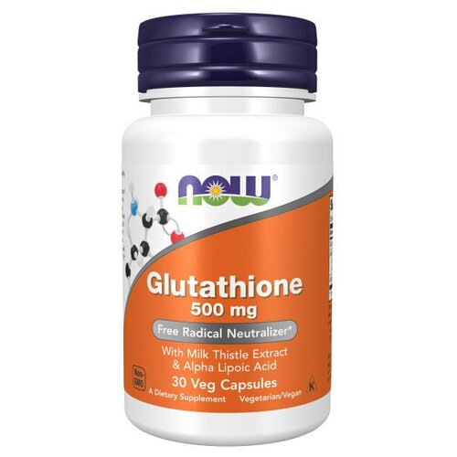 NOW Glutathione 500mg 30 caps фотография