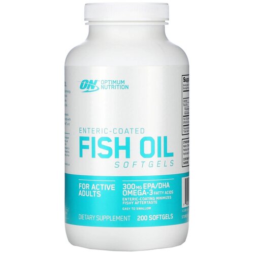 Fish Oil Softgels капс., 400 г, 200 шт. фотография