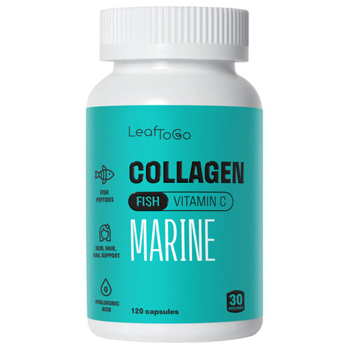 LeafToGo Marine Collagen + Vitamin C капс., 90 шт. фотография