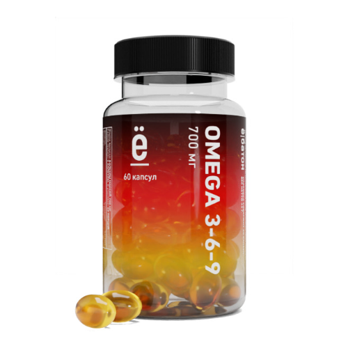 Ёбатон Omega 3-6-9 капс., 0.7 г, 60 шт. фотография