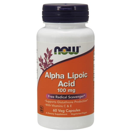 Капсулы NOW Alpha Lipoic Acid with Vitamins C and E, 100 г, 100 мг, 60 шт. фотография