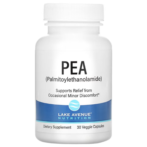 Lake Avenue Nutrition, PEA (Palmitoylethanolamide) ПЭА (пальмитоилэтаноламид), 300 mg, 30 Veggie Capsules фотография