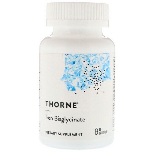 Thorne Research Iron Bisglycinate (Биглицинат железа) 60 капсул (Thorne Research ) фотография