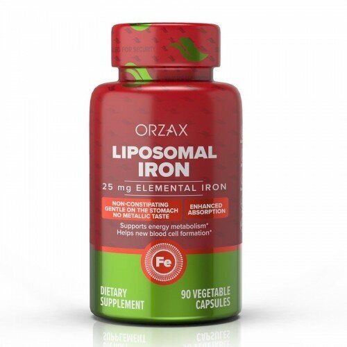 Липосомальное железо (Ocean Liposomal IRON), ORZAX, 90 капсул фотография