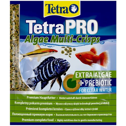 Tetra TetraPro Algae Multi-Crisps корм для всех видов рыб в чипсах, 12 г фотография